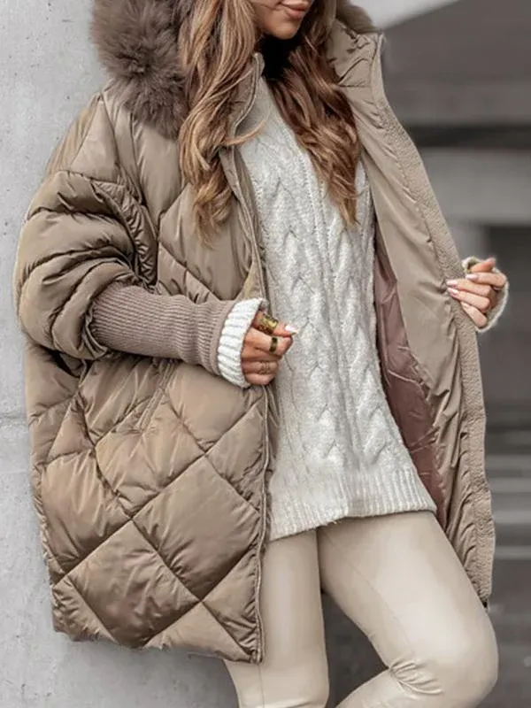 Annette - Diamond Pattern Hooded Winter Set